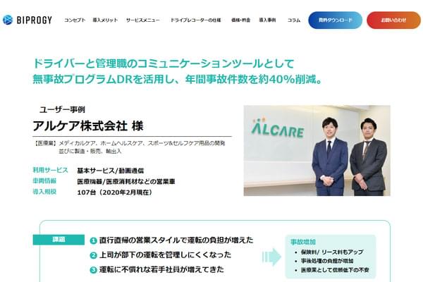 事例に関するキャプチャ