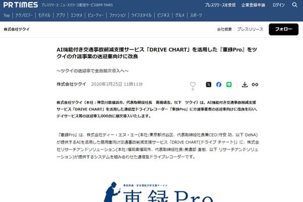 事例に関するキャプチャ