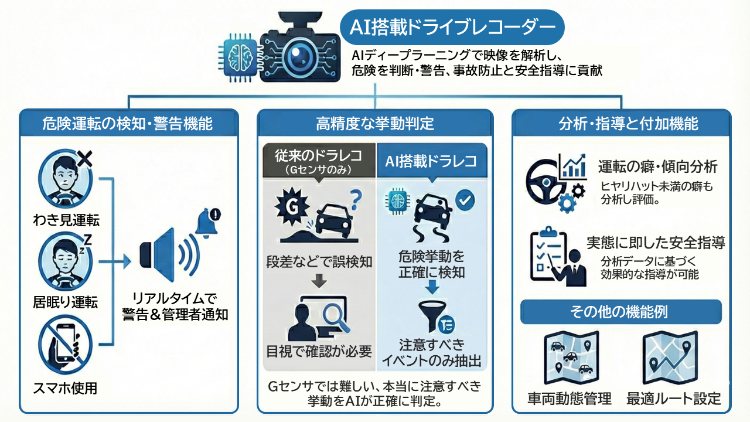 AI搭載ドライブレコーダーとは